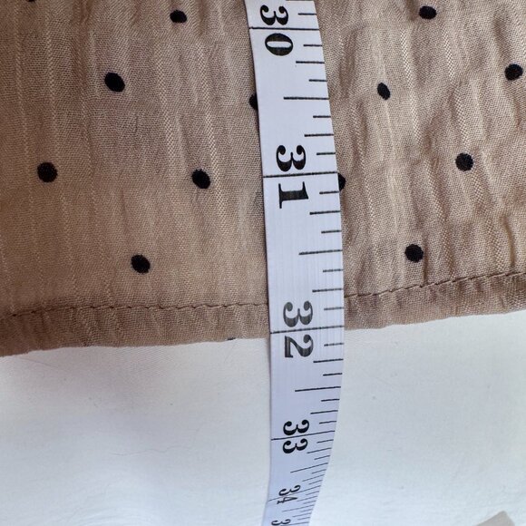 3 For $25 Mahina Sleeveless Beige With Black Polka Dots Sheath Beachy Dress - Picture 12 of 12